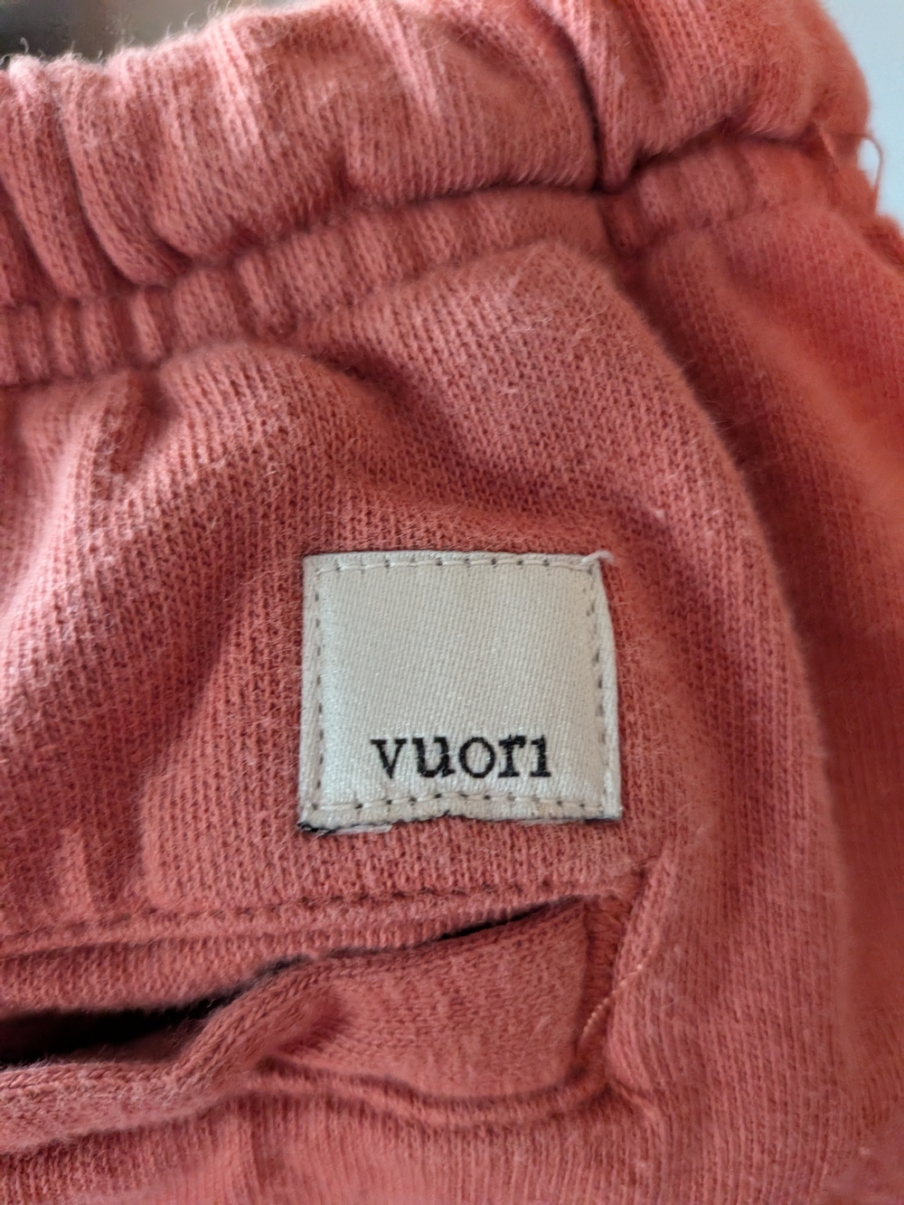 Vuori Women’s Pink Terry Cloth Shorts - Picture 3 of 3